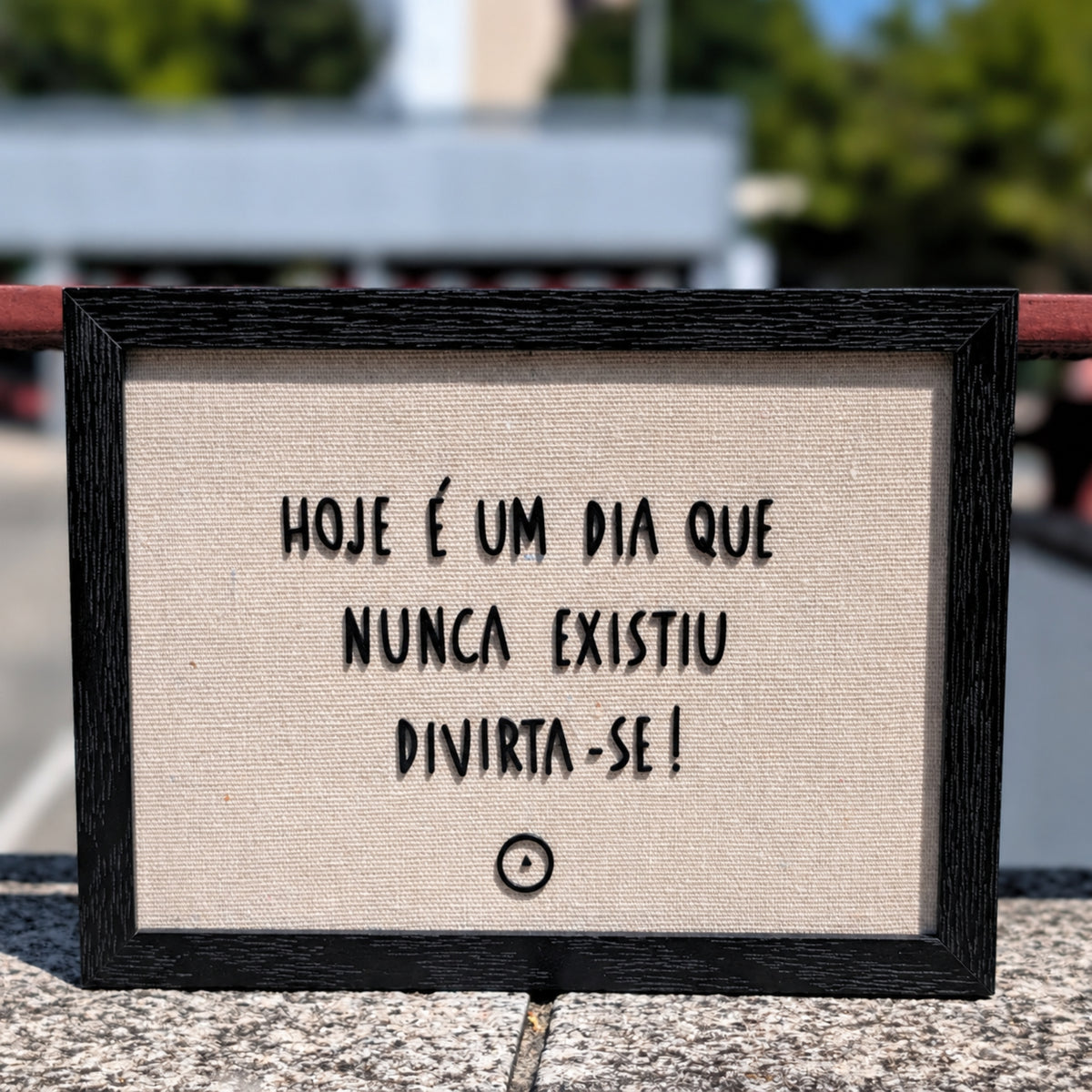Divirta-se | Quadro com Letras 3D