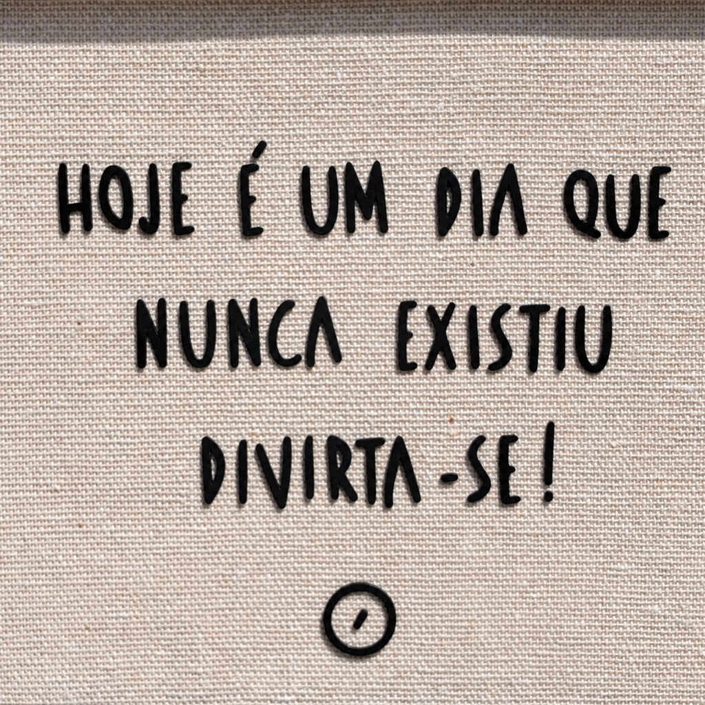 Divirta-se | Quadro com Letras 3D
