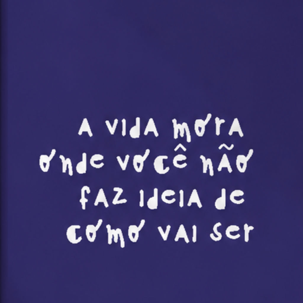 A vida mora| Quadro com Letras 3D