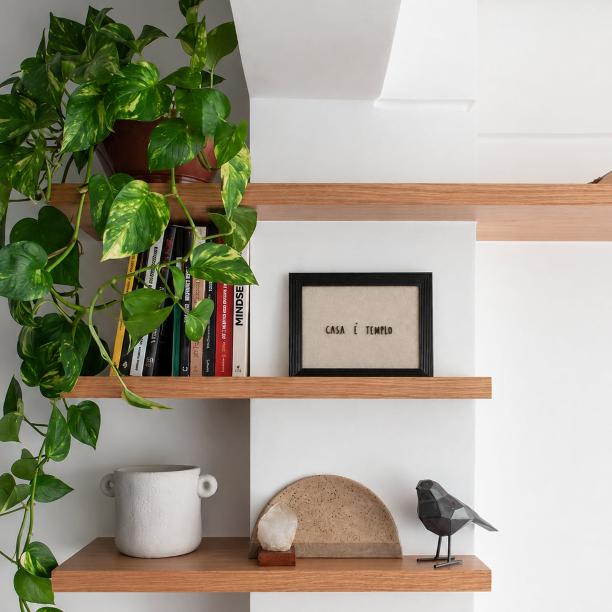 Casa é Templo | Quadro com Letras 3D