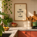 The answer is wine| Quadro com Letras 3D
