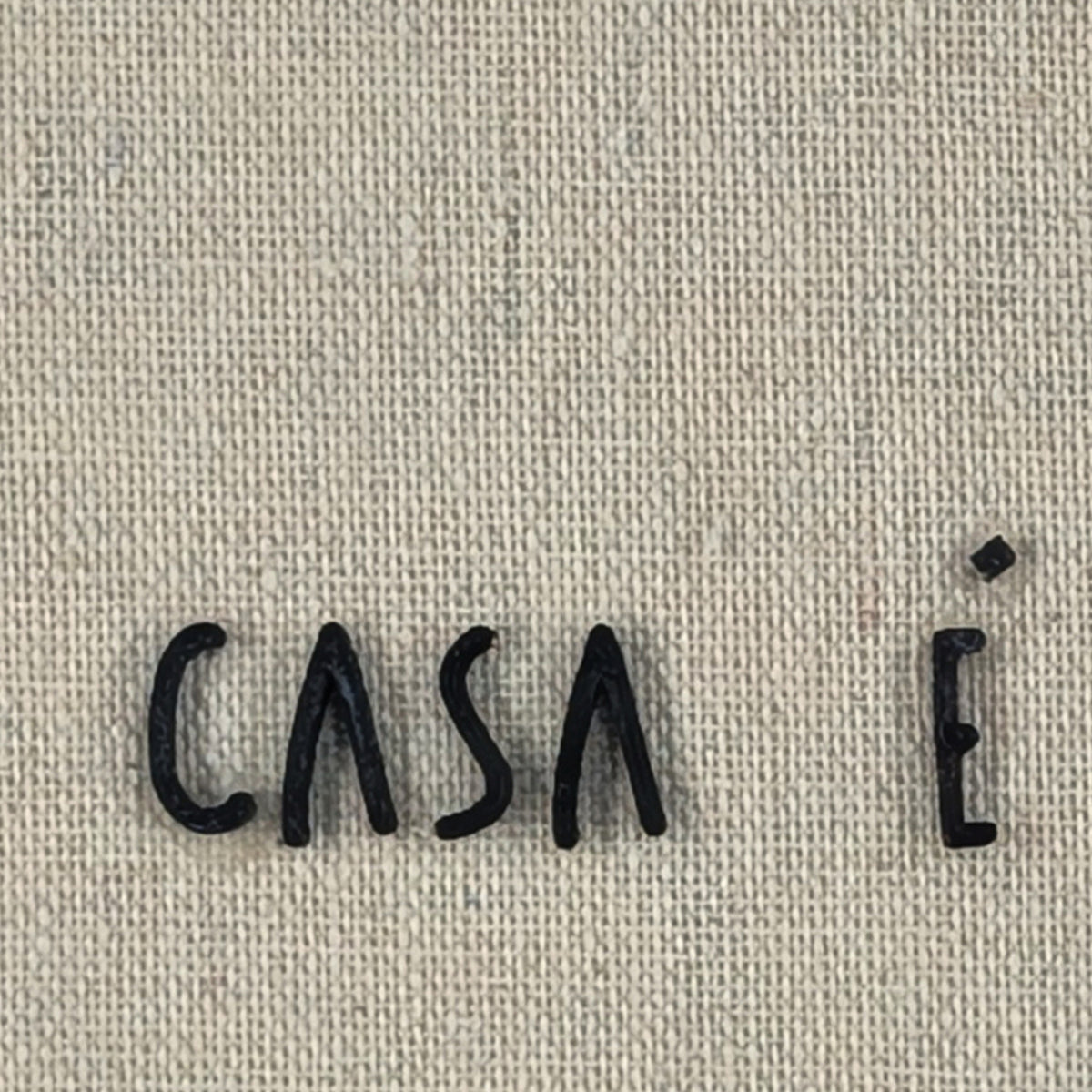 Casa é Templo | Quadro com Letras 3D
