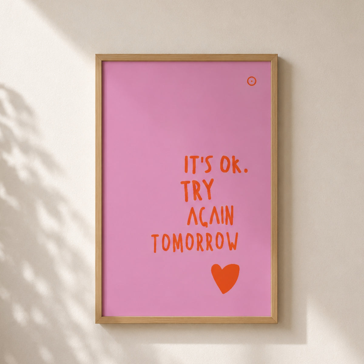 It's Ok | Quadro com Letras 3D