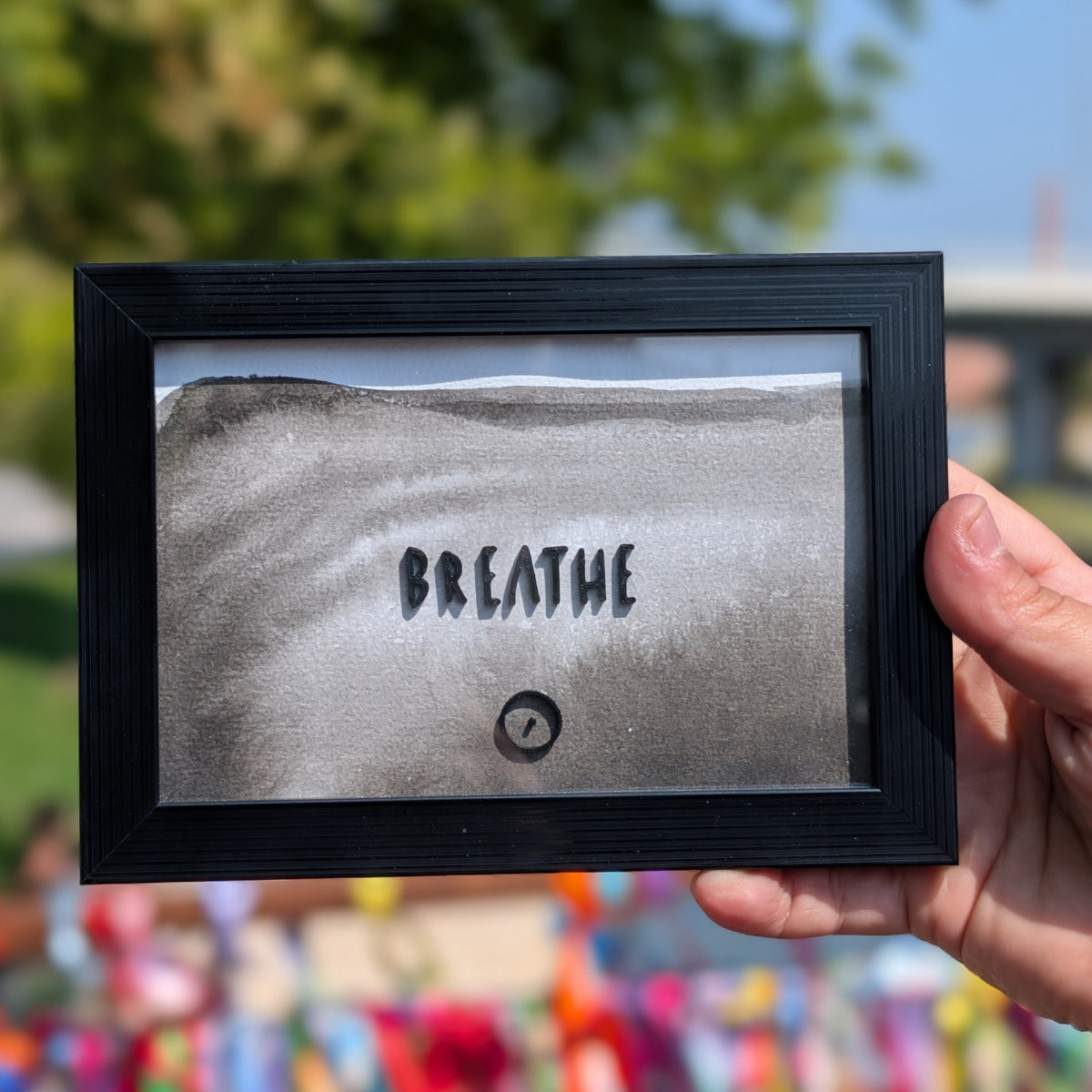 Breathe | Quadro com Letras 3D