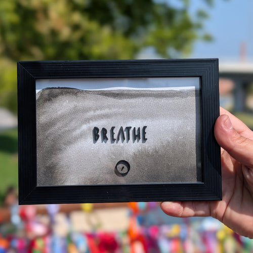 Breathe | Quadro com Letras 3D