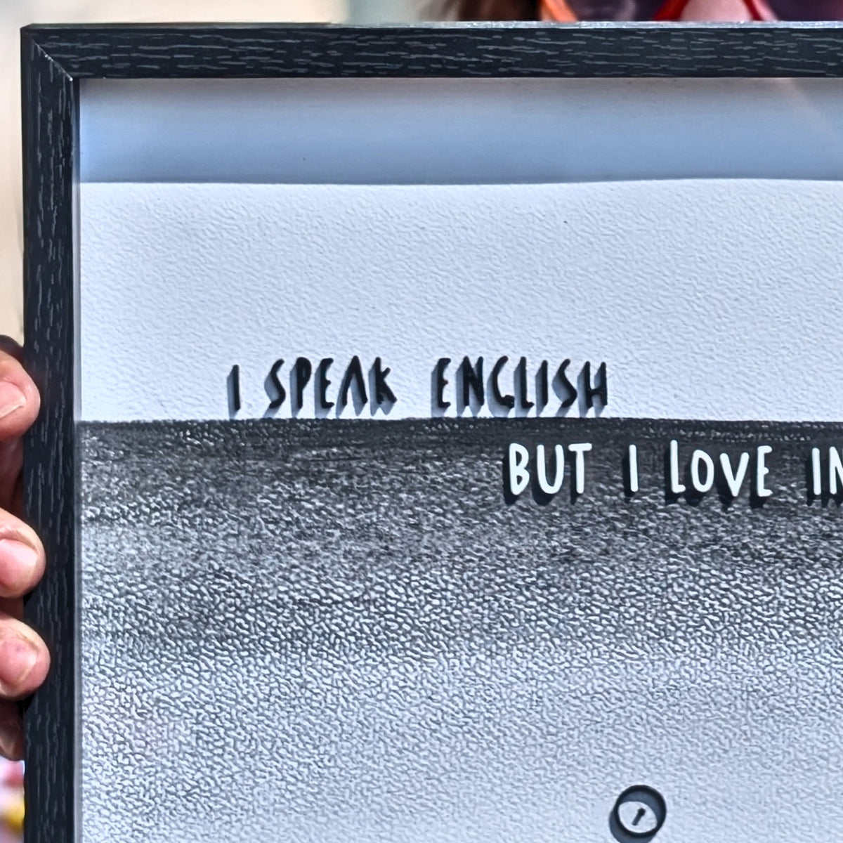 I Speak | Quadro com Letras 3D
