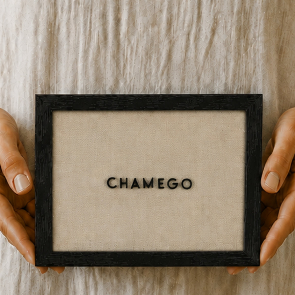 Chamego | Quadro com Letras 3D