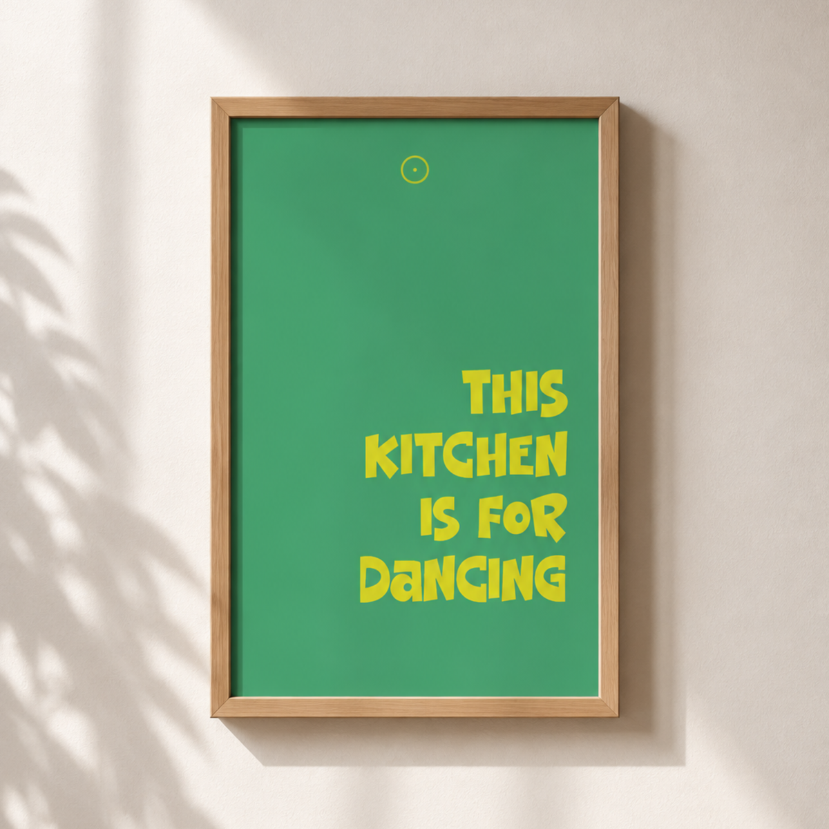This Kitchen is for dancing| Quadro com Letras 3D