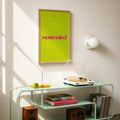 Nevermind | Quadro com Letras 3D