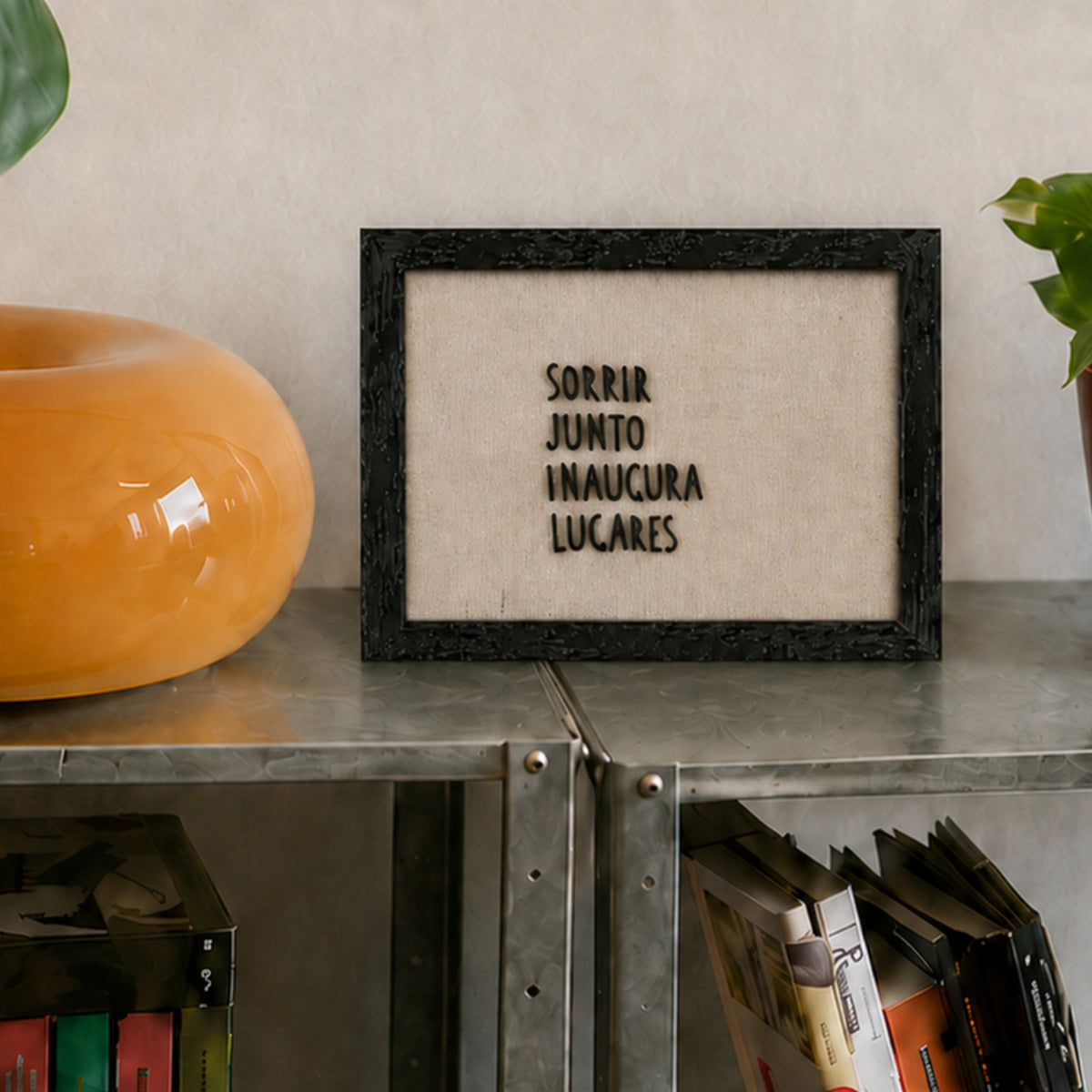 Sorrir Junto | Quadro com Letras 3D