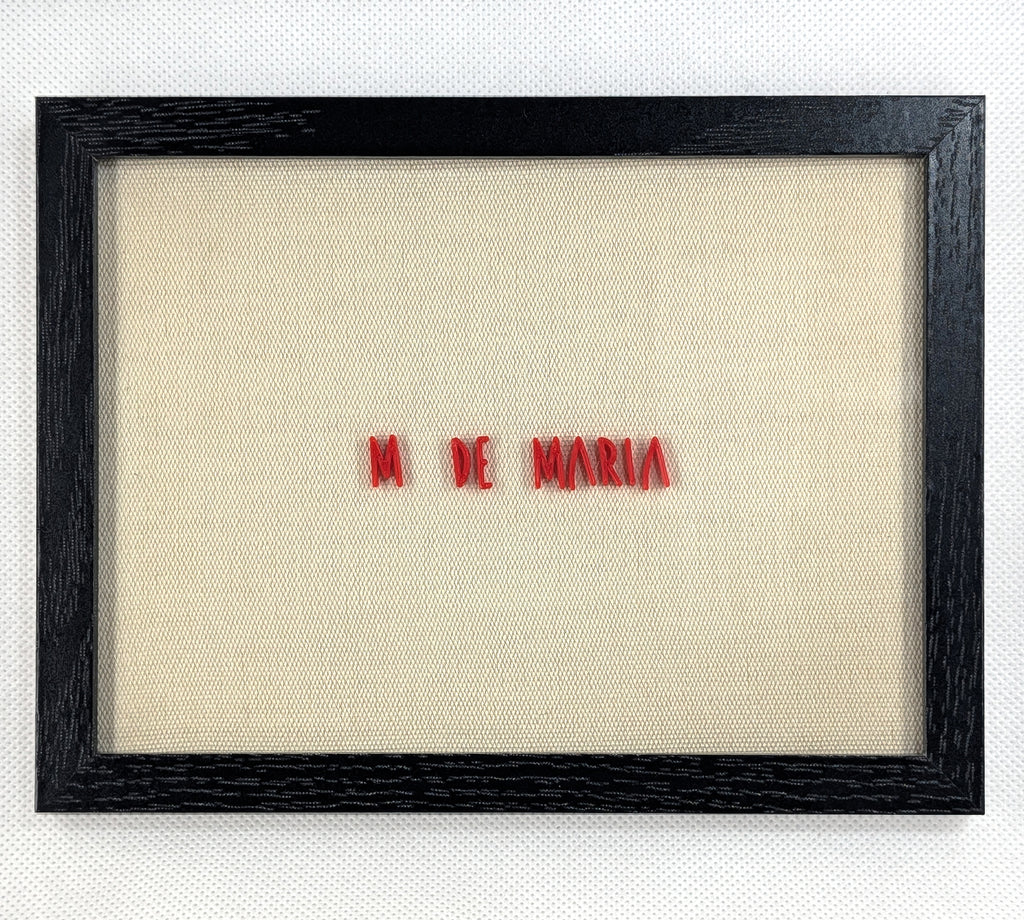 Quadro "M de Maria"