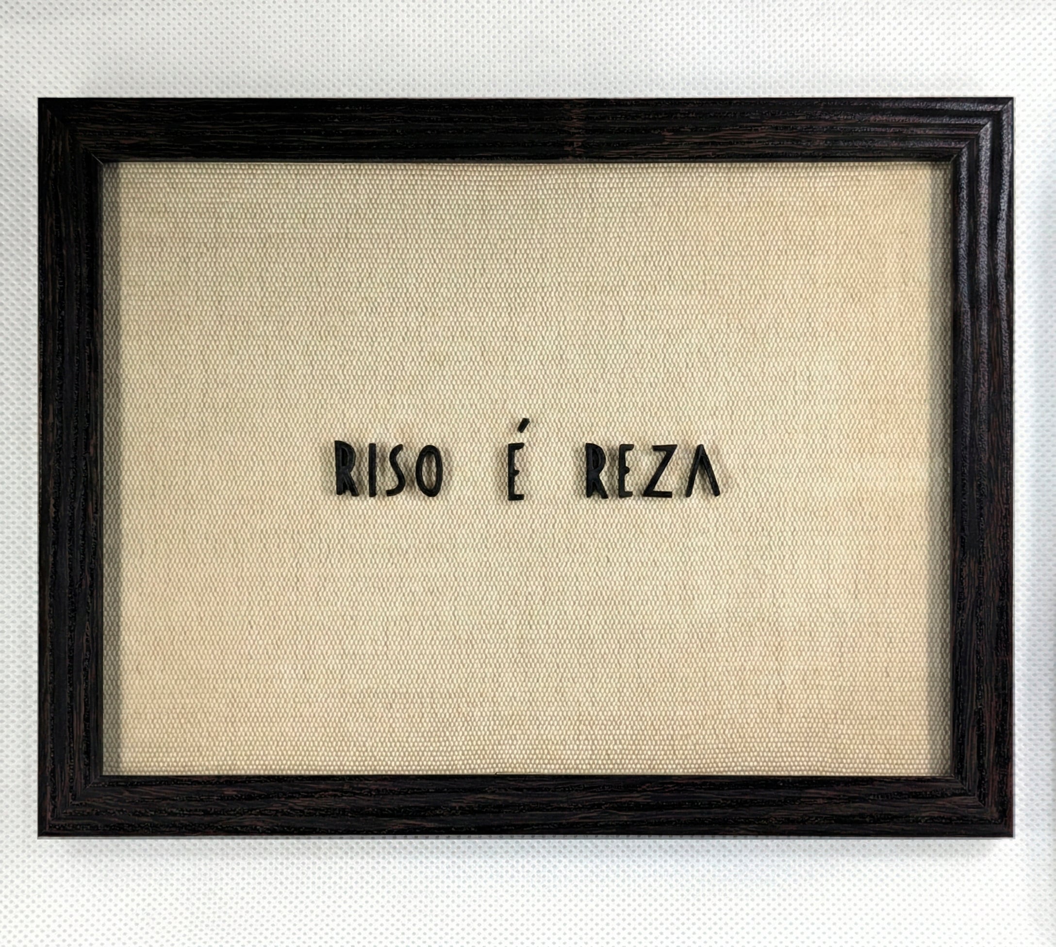 Quadro "Riso é Reza"