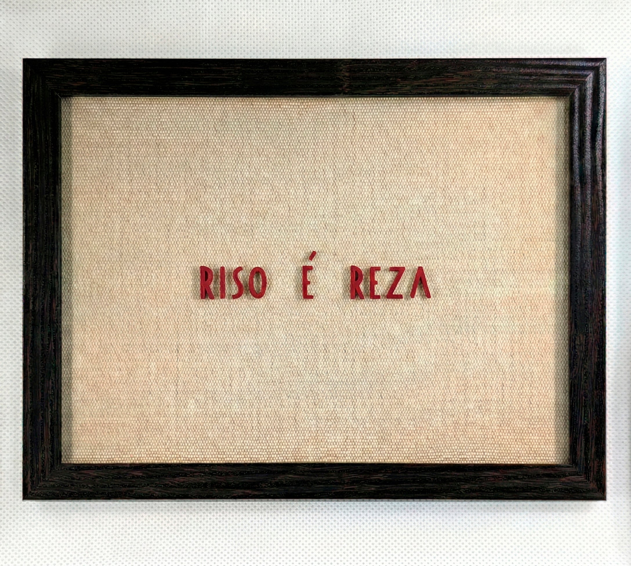 Quadro "Riso é Reza"
