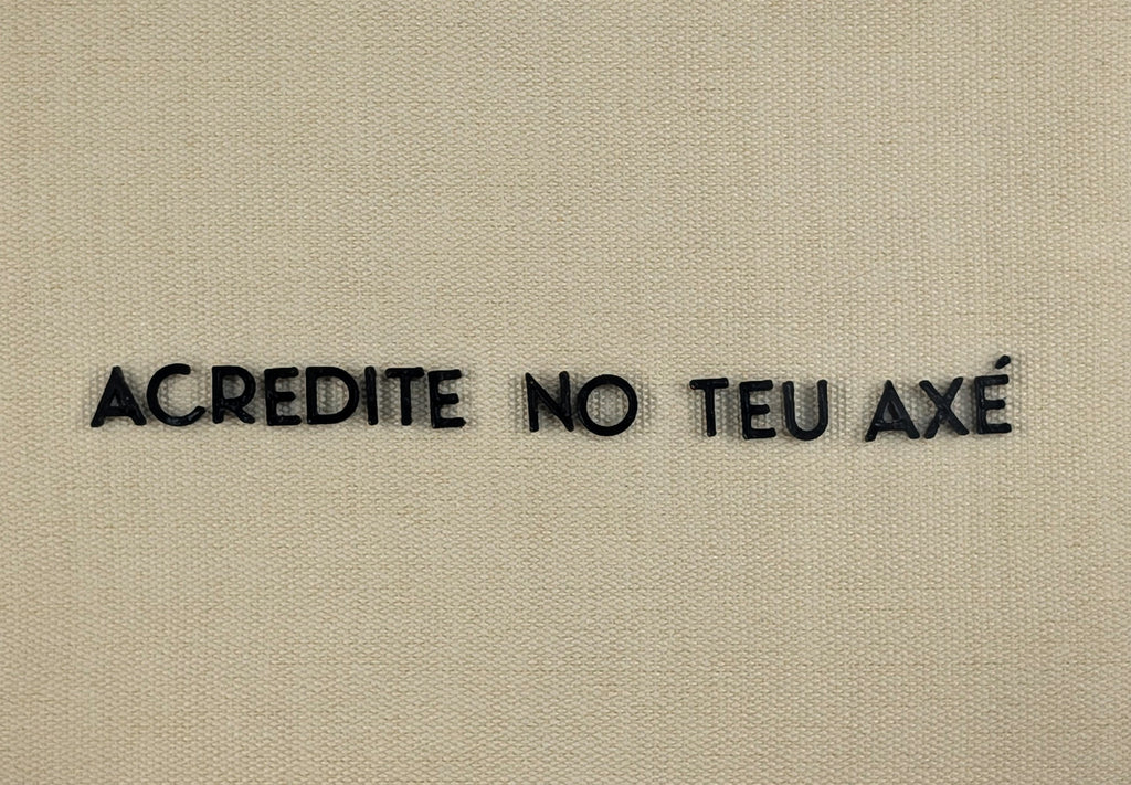 Quadro "Acredite no teu Axé"