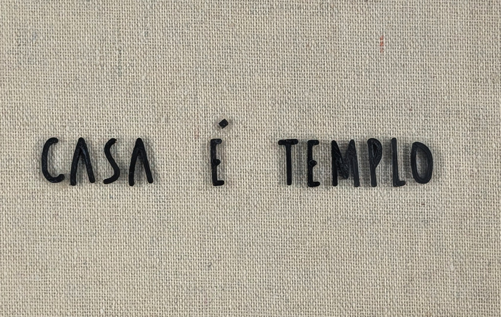 Quadro "Casa é Templo"