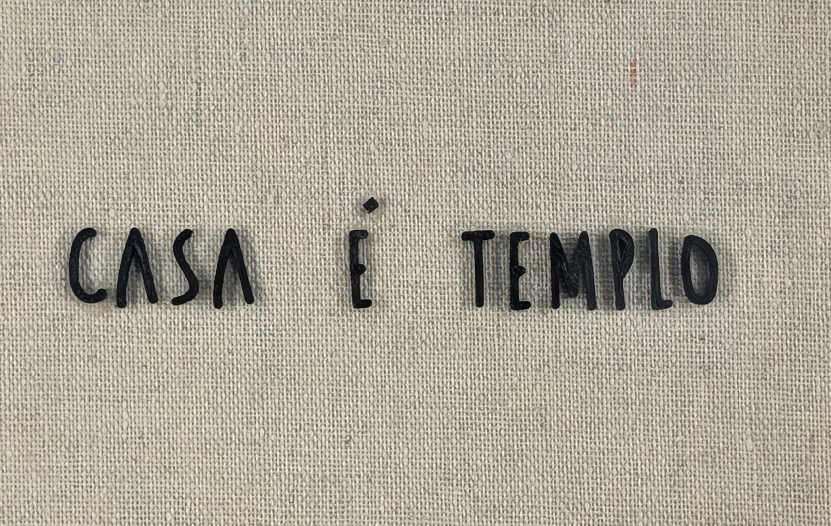 Quadro "Casa é Templo"