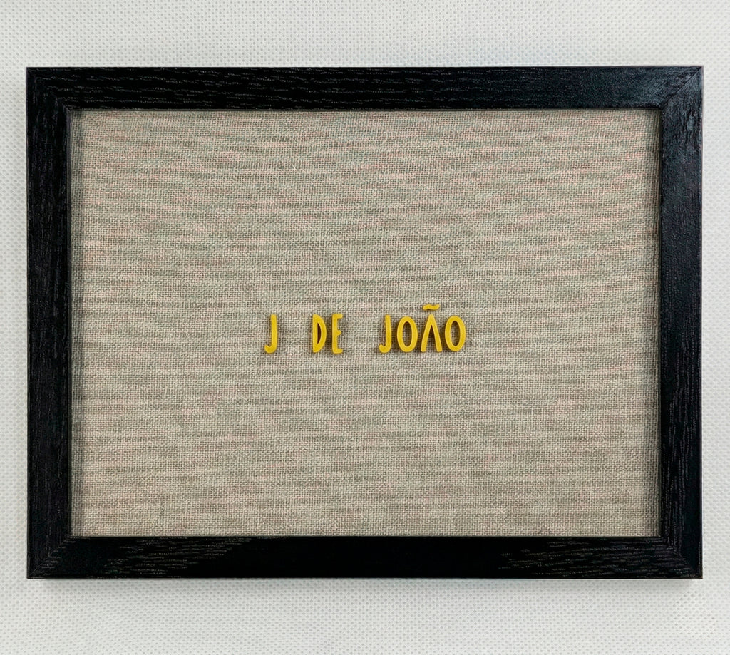 Quadro "J de João"