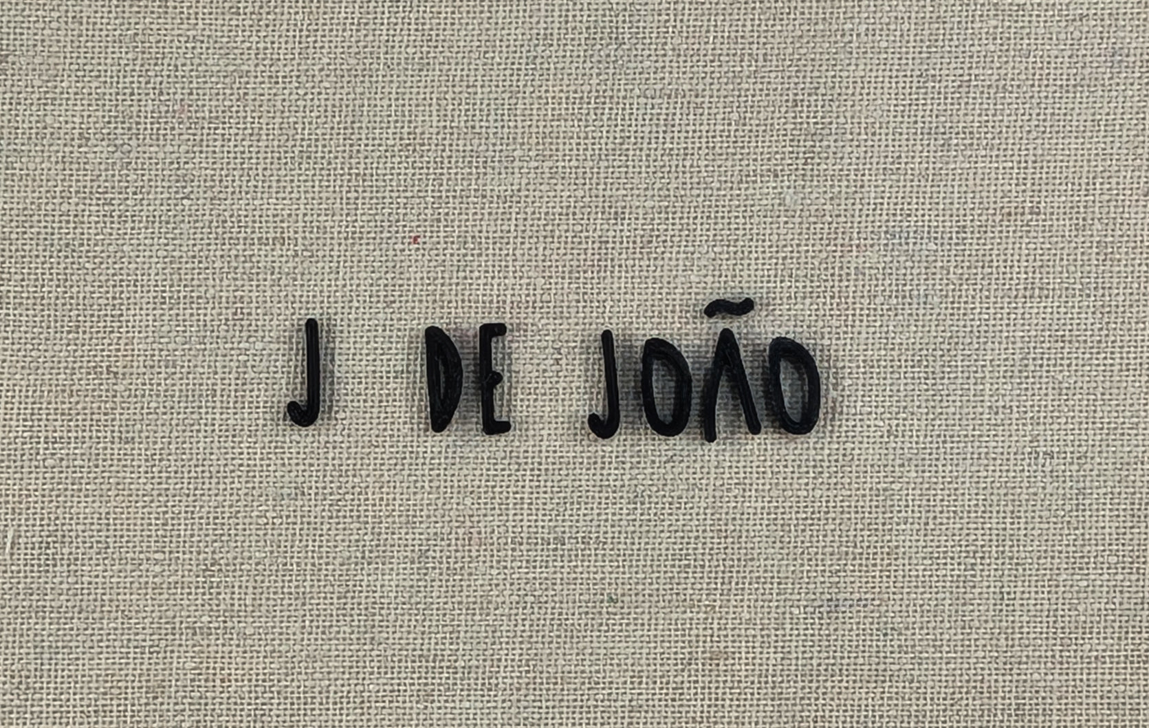 Quadro "J de João"