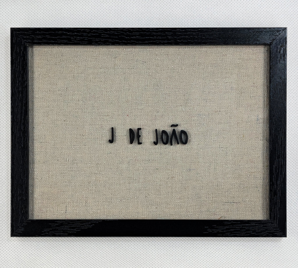 Quadro "J de João"