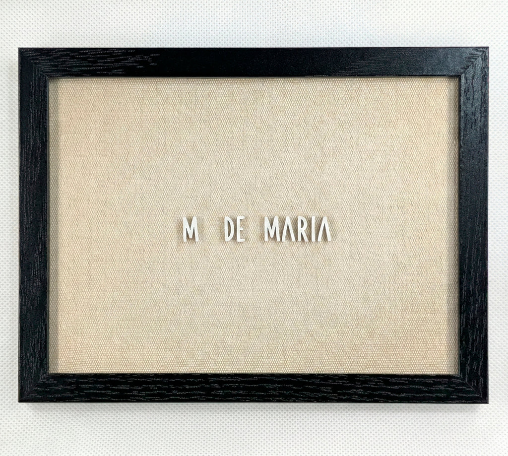 Quadro "M de Maria"