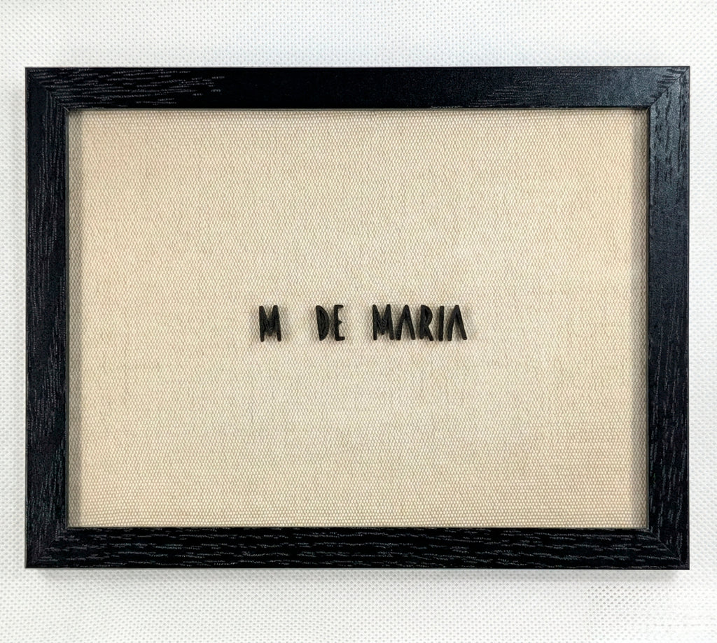Quadro "M de Maria"